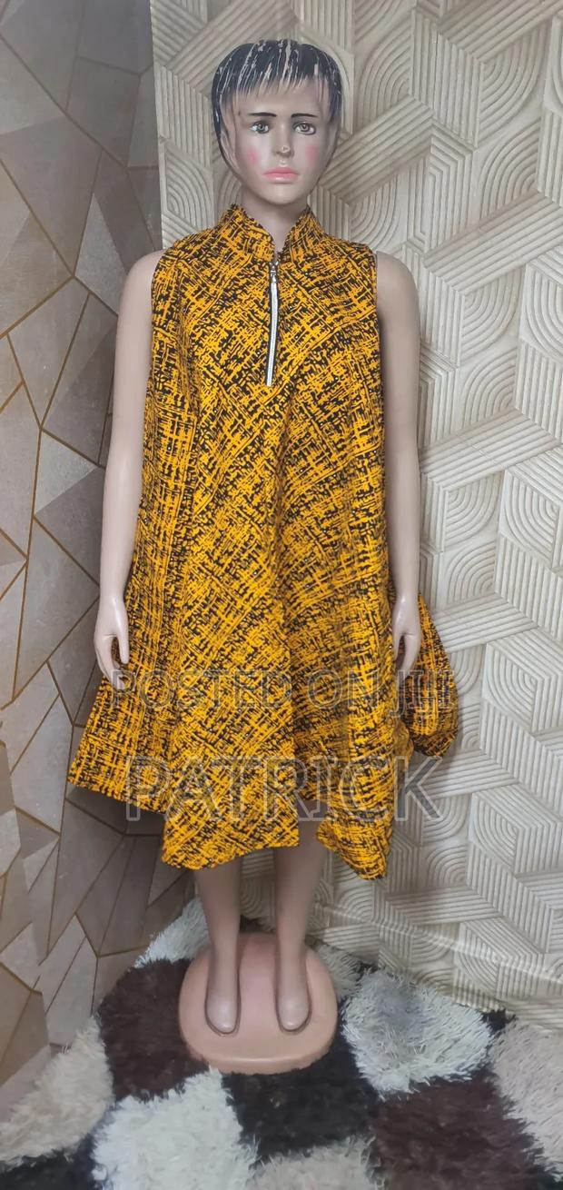 Ankara Free Size Short Dress - thumbnail 5
