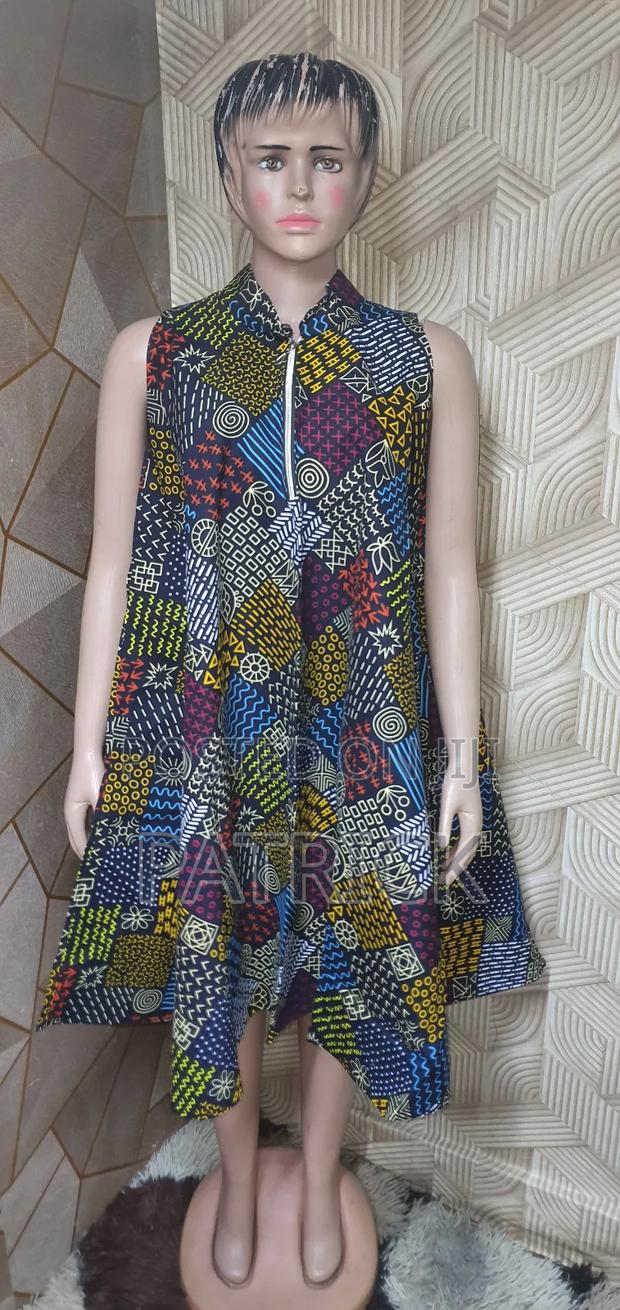 Ankara Free Size Short Dress - thumbnail 6