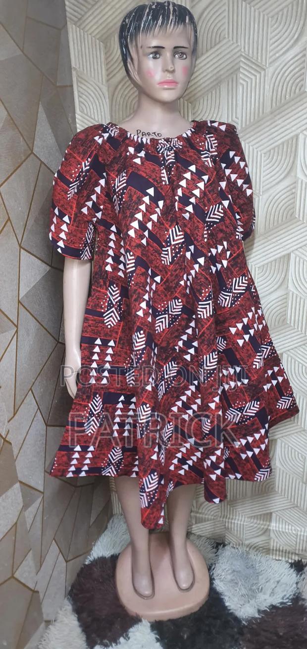 Ankara Free Size Short Dress - thumbnail 10