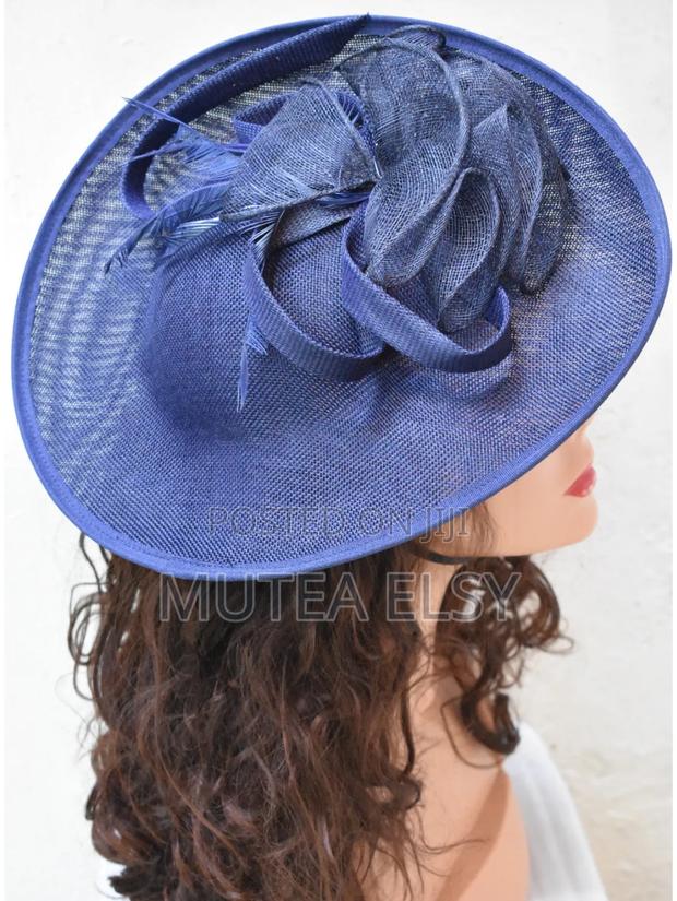Red,Blue, Purple Yellow Wide Circular Fascinators - thumbnail 3