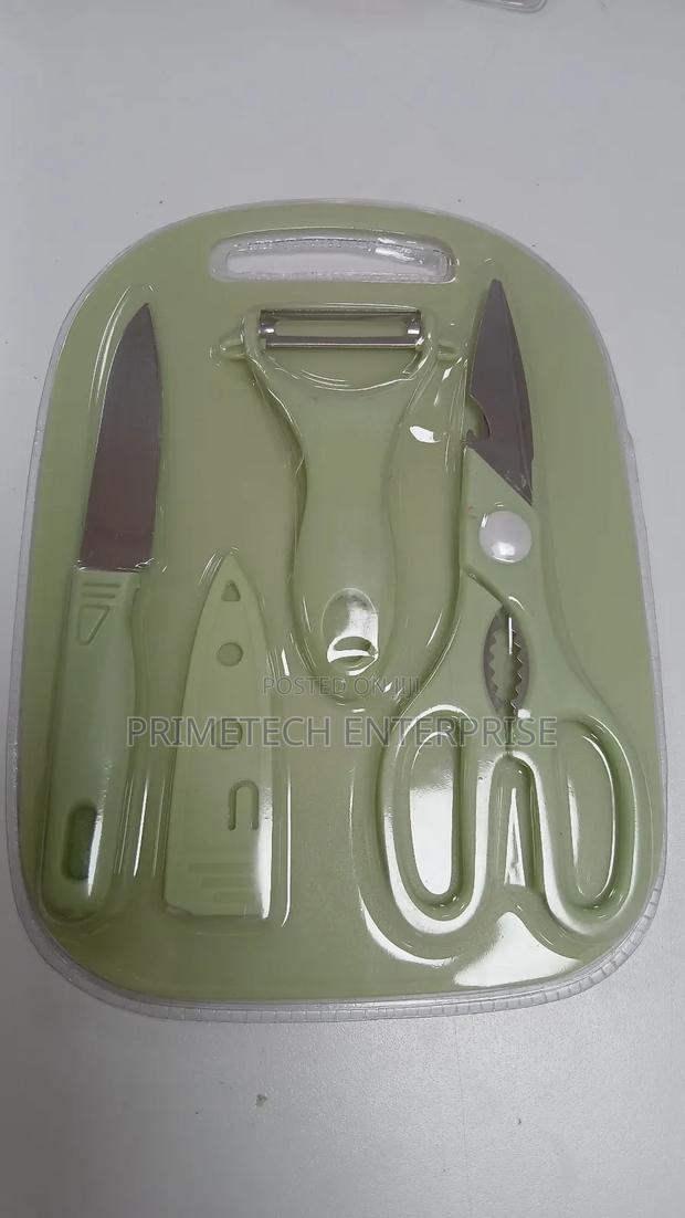 5 in 1 Scissor, Knife, Peelers and Chopping Board