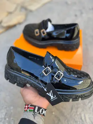 Lv ,Versace Naked Wolfe Patent Leather Shoe Shoes