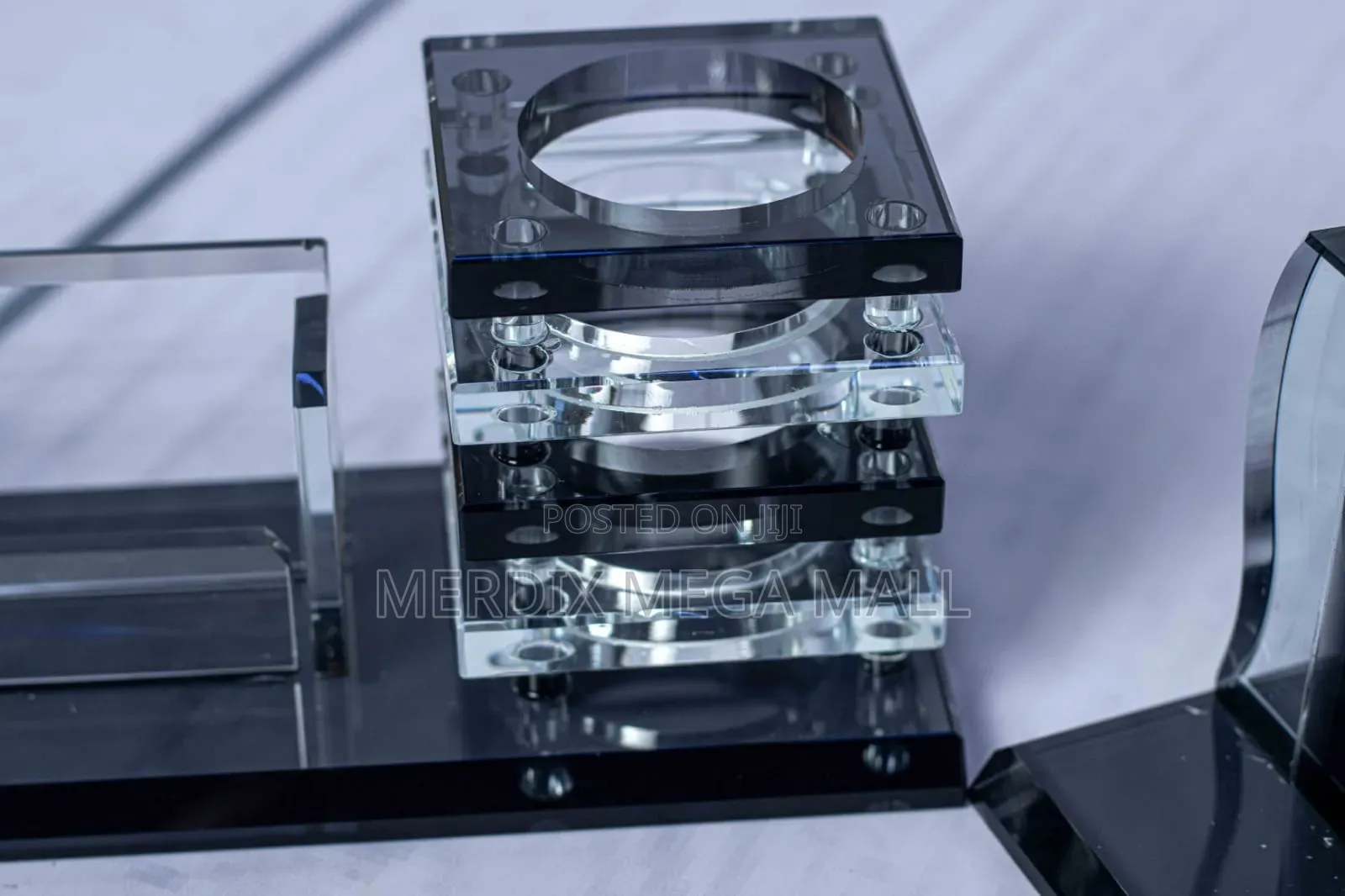 Crystal Clock Desk Organizer,Desk Organizer