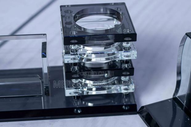 Crystal Clock Desk Organizer,Desk Organizer - thumbnail 4