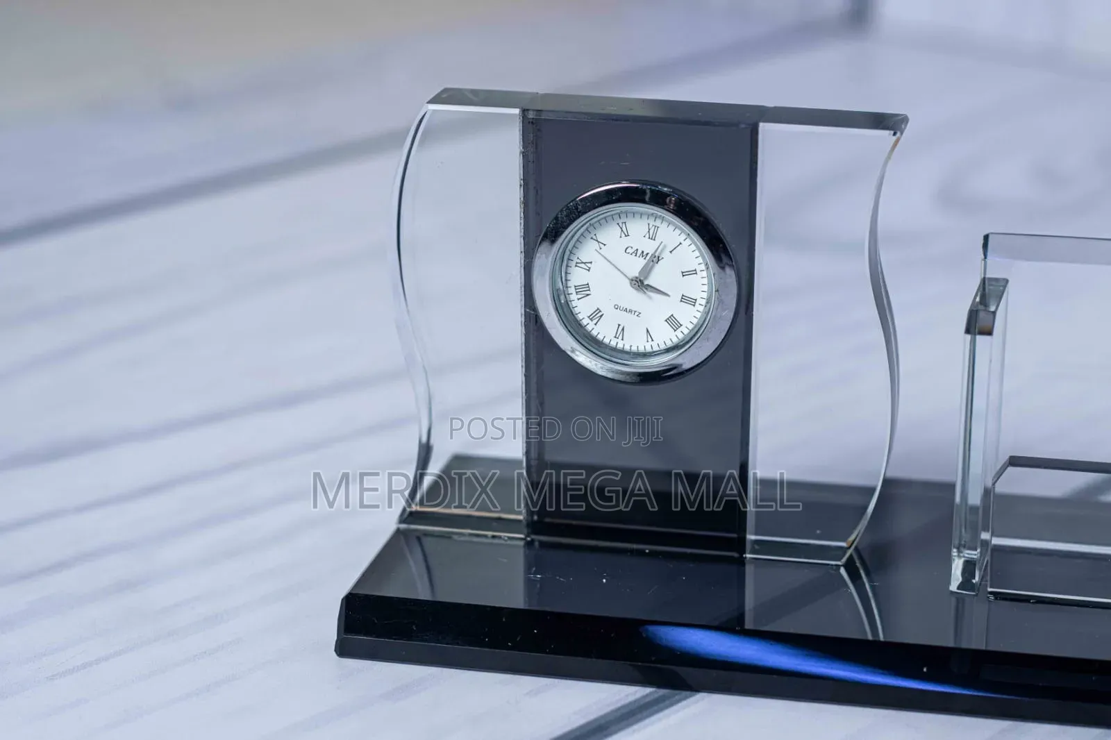 Crystal Clock Desk Organizer,Desk Organizer