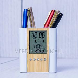 Crescent Bamboo Pen Holder,Pen Holder - thumbnail 2