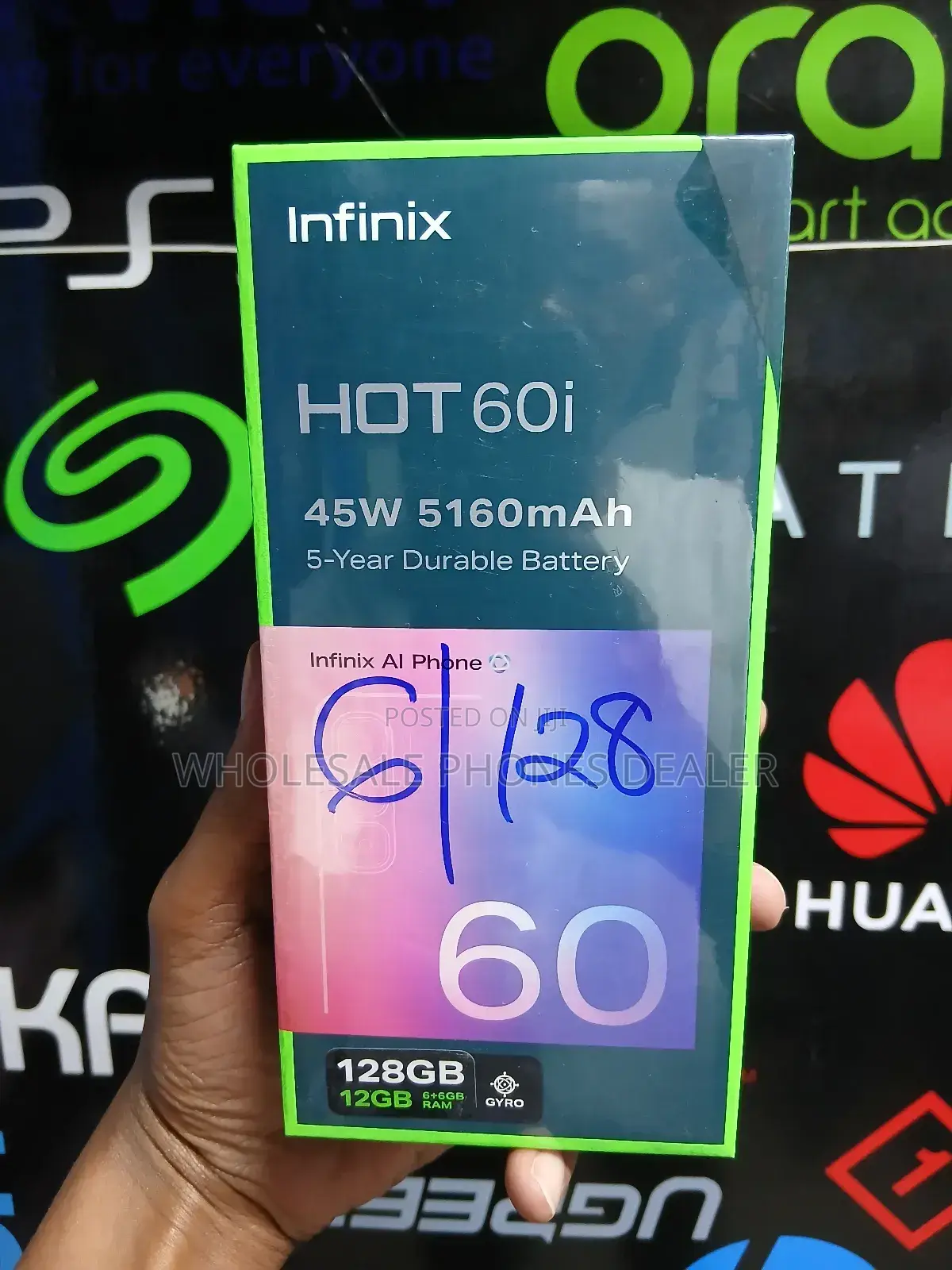 New Infinix Hot 60i 128 GB Black