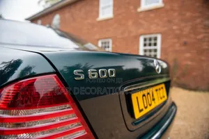 S600 Chrome Trunk Letters for Mercedes Boot
