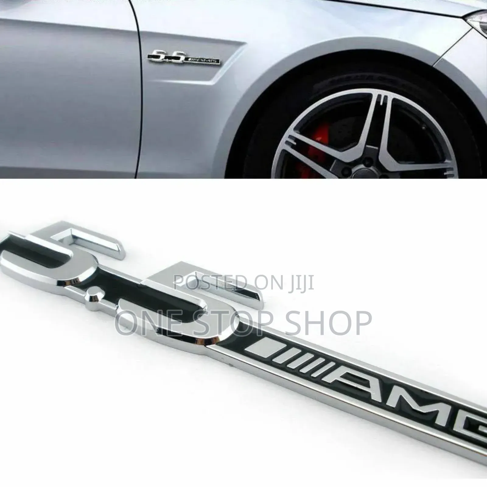 5.5 Amg Chrome Badge Emblem