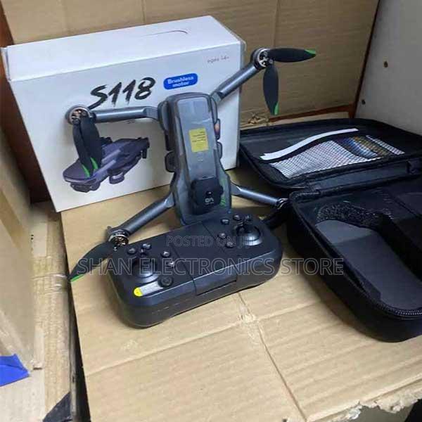 Long-Lasting Smart S118 Brushless Motor Drone With Dual Hd Cam