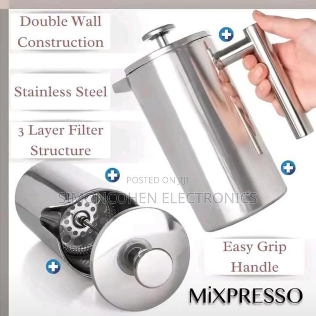 1000ml Stainless Steel French Press Coffee Maker - thumbnail 2