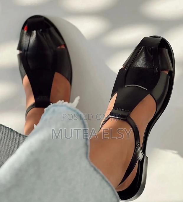 Black, Coffee Brawn,Brawn,Peach White Executive Sandals - thumbnail 2