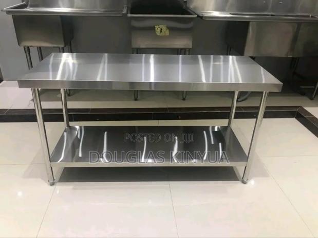 Flat Top Stainless Steel Working Table/Work Table. - main view