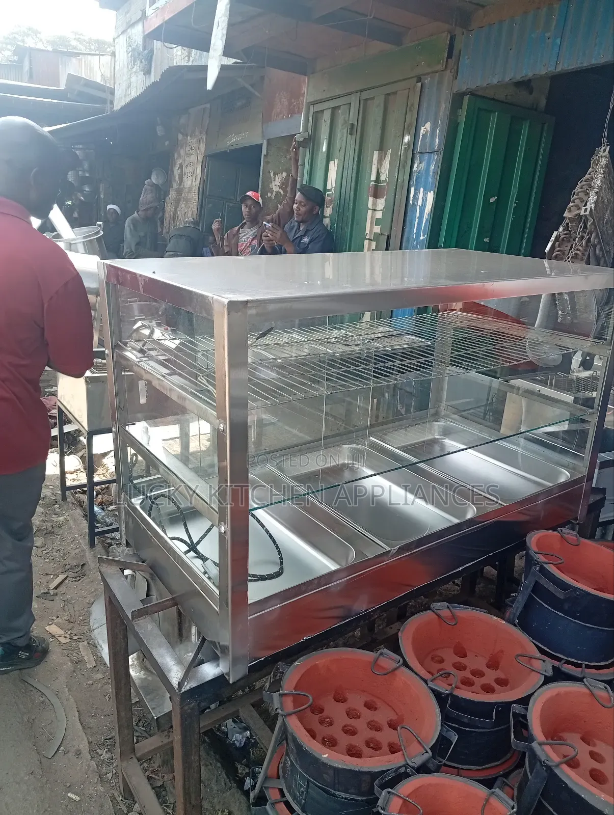 Heavy Gauge Stainless Steel Food Display.