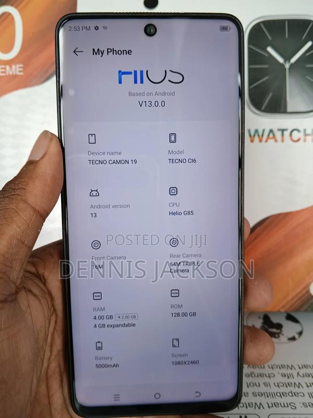 Tecno Camon 19 128 GB Black - thumbnail 5