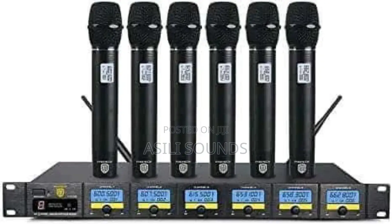 Proreck Mx66 6-Channel Uhf Wireless Microphone System.