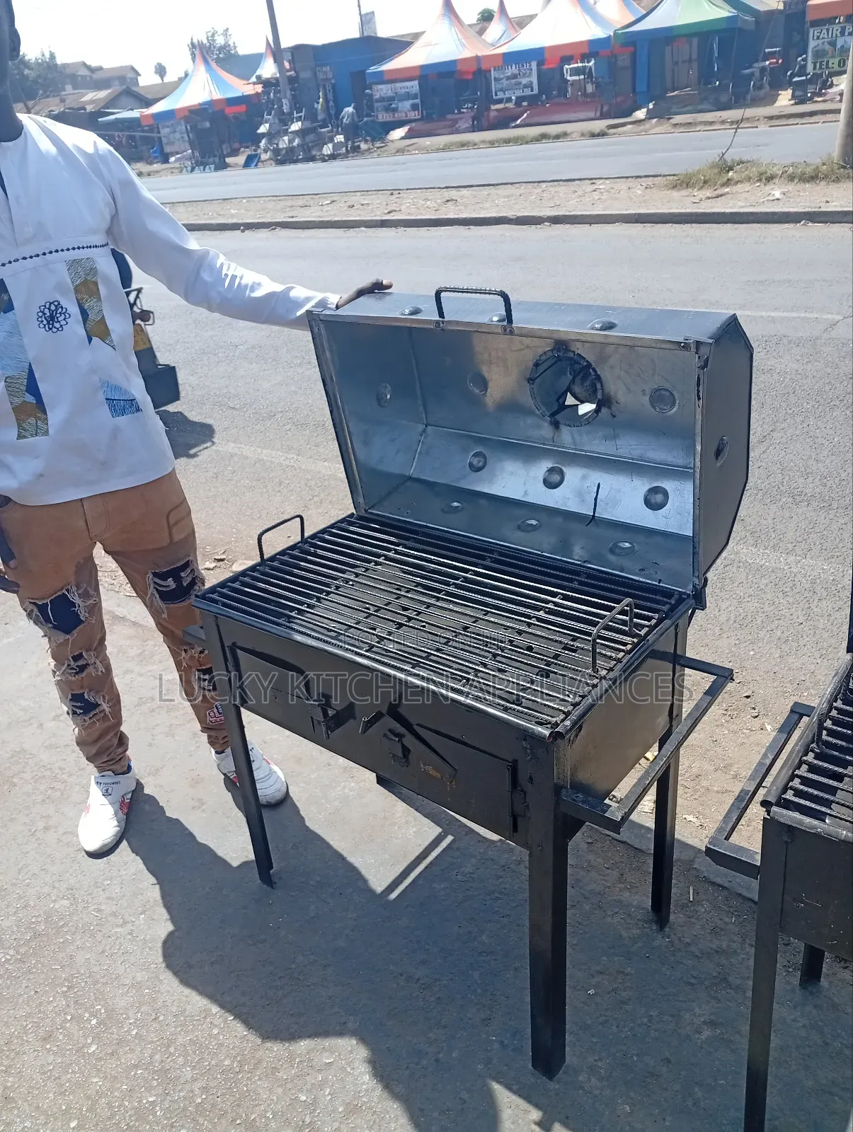 Heavy Duty Barbeque Meat Grill Ready Available.