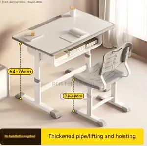 Kids Furniture; Kids Learning Desk With Matching Chair – Study Play