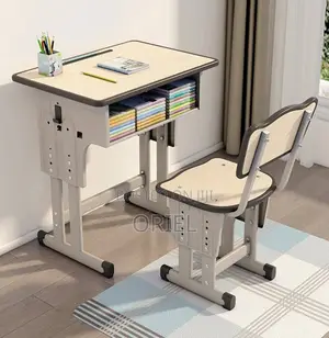 Kids Furniture; Kids Learning Desk With Matching Chair – Study Play