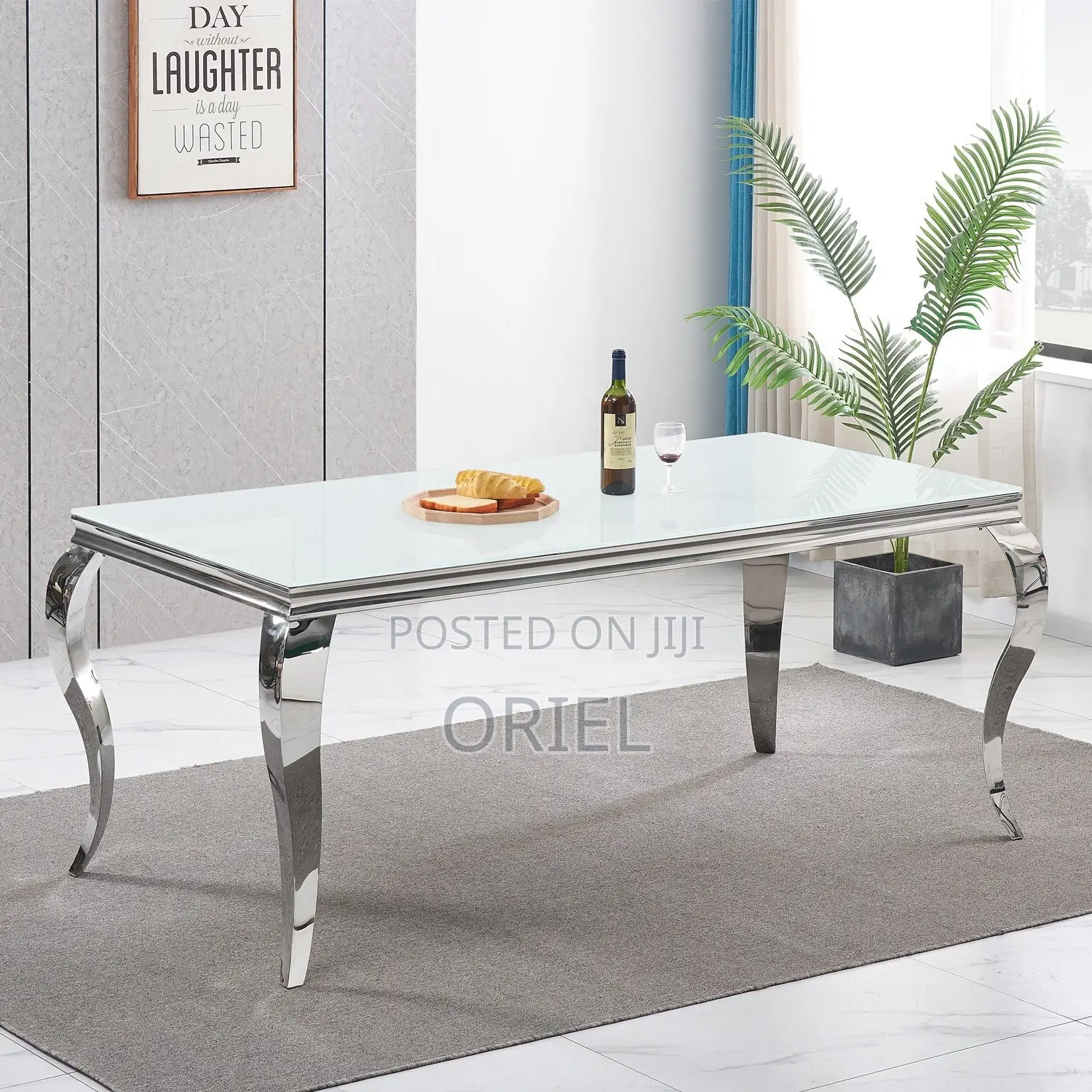 Dining Tables; 6-Seater Marble Top Dining Table Set for Modern Homes