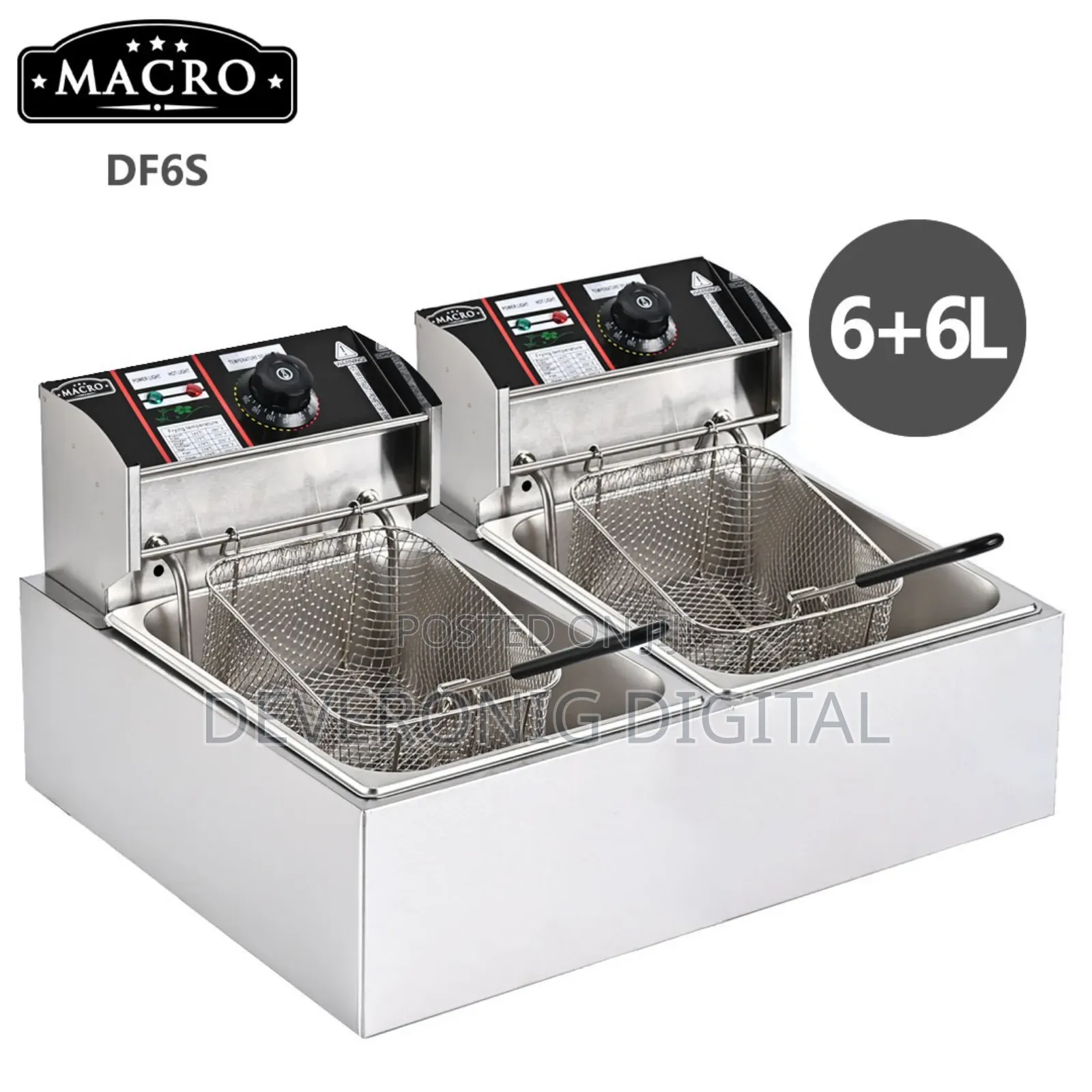 Nunix Macro Double Fryer Chips Fryer