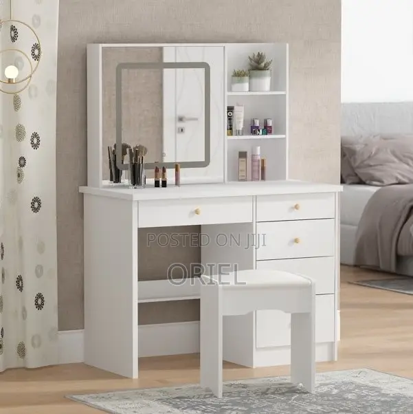 Dressing Table; Functional Vanity Dressing Table With Storage Drawers