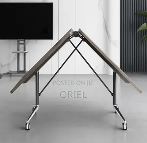 Boardroom Tables; Mobile Folding Conference Table With Lockable Wheels