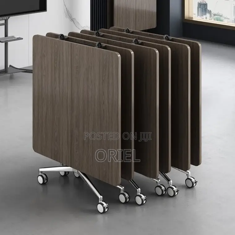Boardroom Tables; Mobile Folding Conference Table With Lockable Wheels