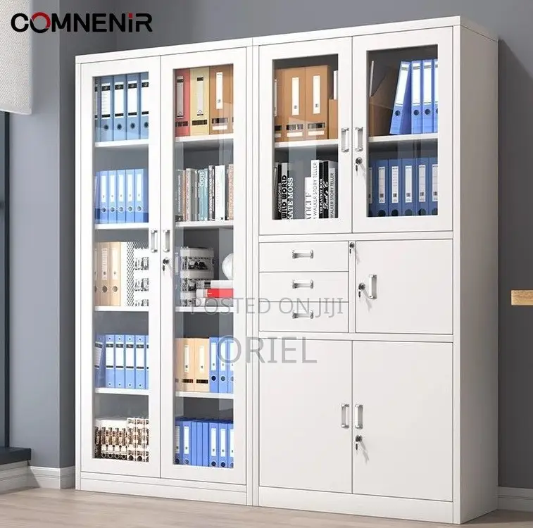 Cabinets; Fire-Resistant Metal Office Cabinet With Safe Box