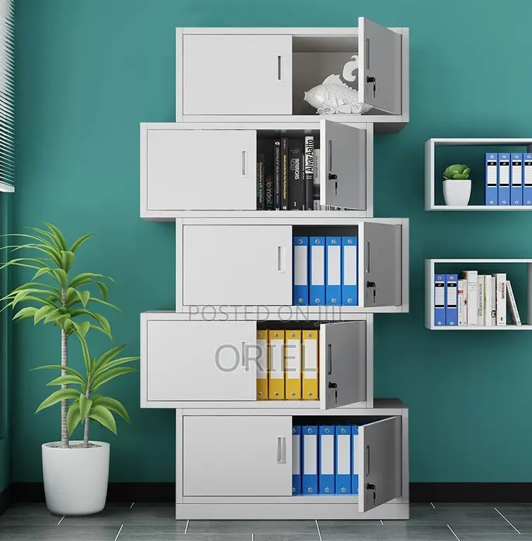 Cabinets; Fire-Resistant Metal Office Cabinet With Safe Box