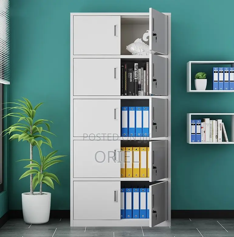Cabinets; Fire-Resistant Metal Office Cabinet With Safe Box