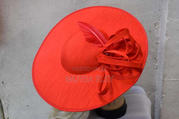 Red, Peach,Cream Orange Elegant Design Fascinators - thumbnail 4
