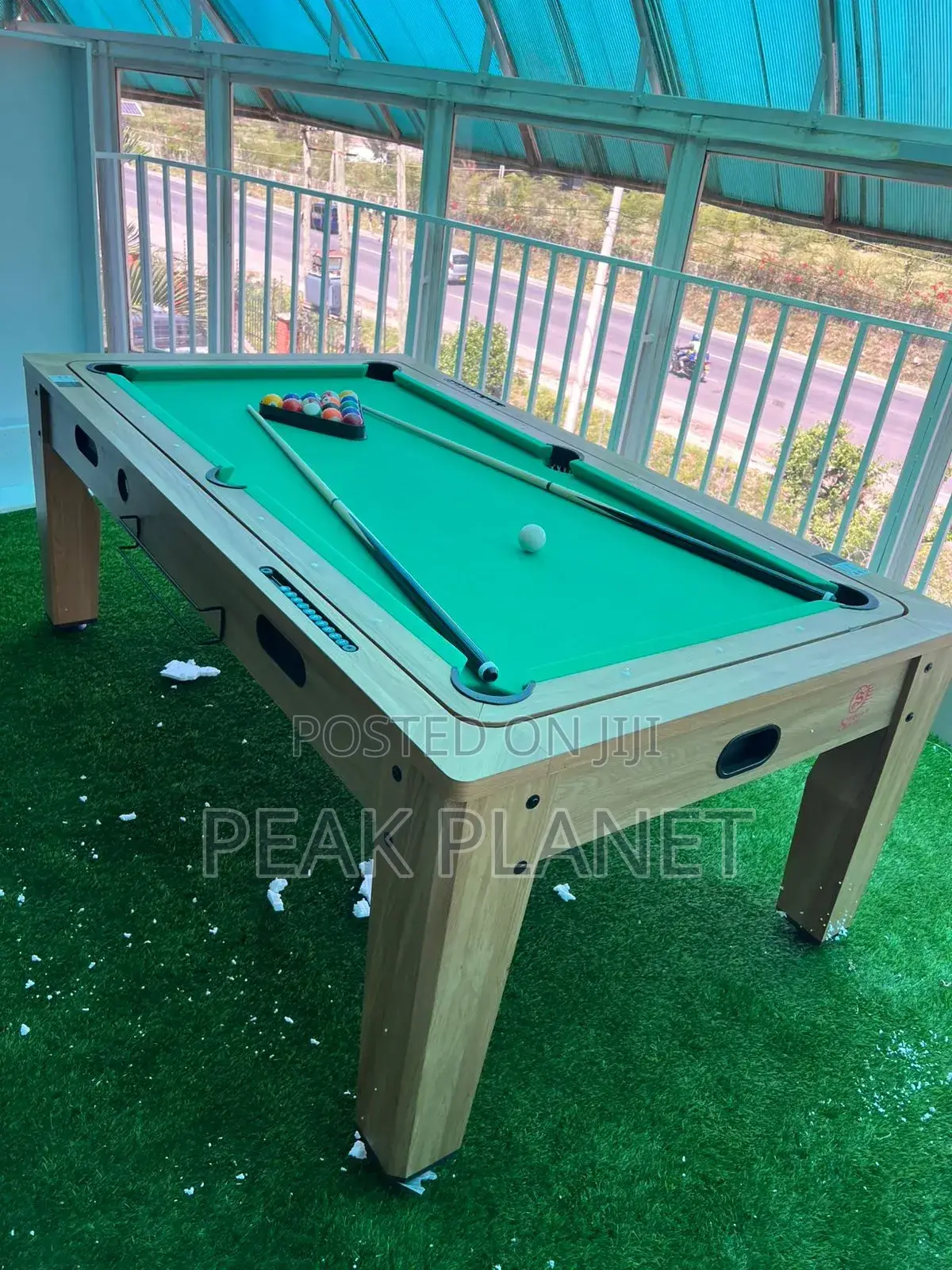 4 in 1 Billiards Pool Table – Air Hockey, Tennis Dining