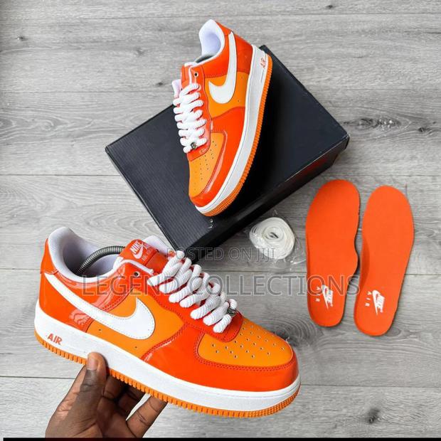 Airforce 1 Orange White Patent - thumbnail 3