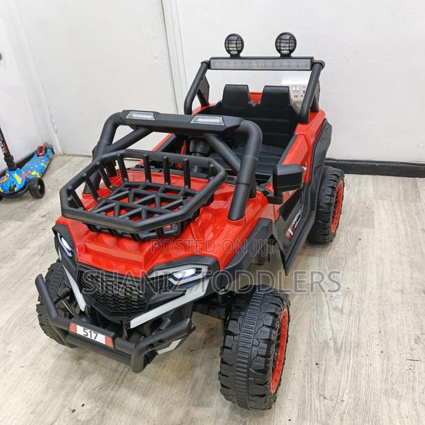Red Battery Powered Kids Car - main view