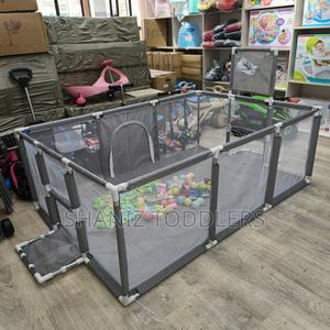 Grey Kids Play Yard - thumbnail 2