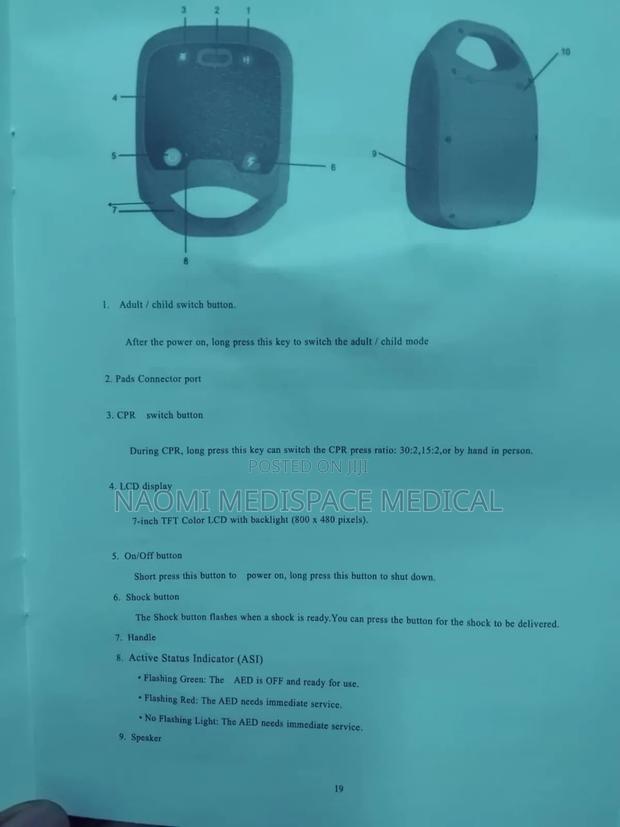 Portable Aed Defibrillator Machine(Automated External Defibrillator) - thumbnail 3
