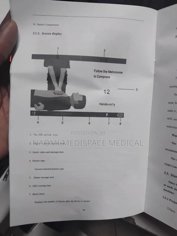 Portable Aed Defibrillator Machine(Automated External Defibrillator) - thumbnail 4