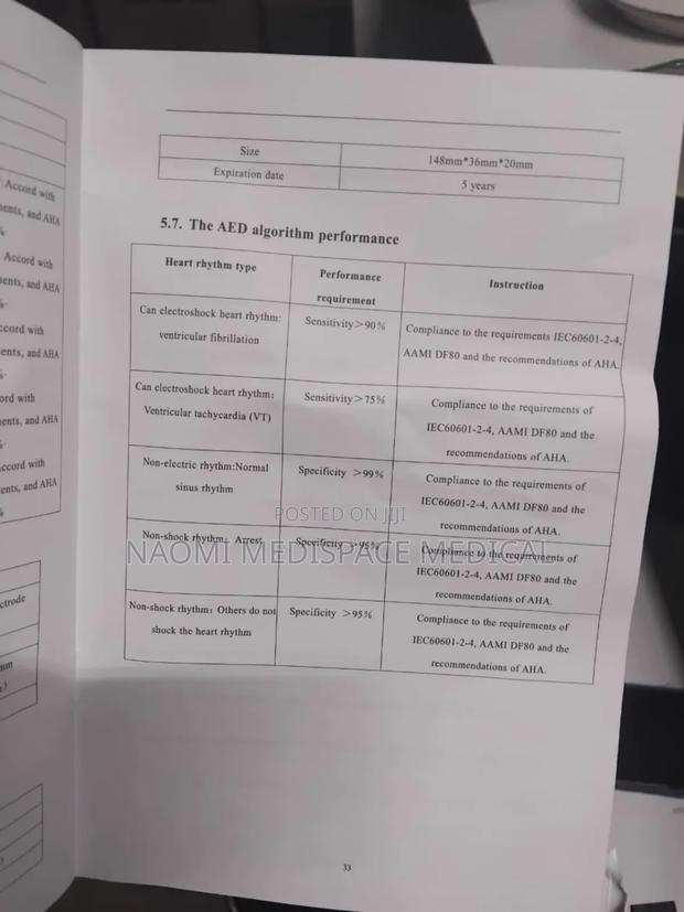 Portable Aed Defibrillator Machine(Automated External Defibrillator) - thumbnail 6