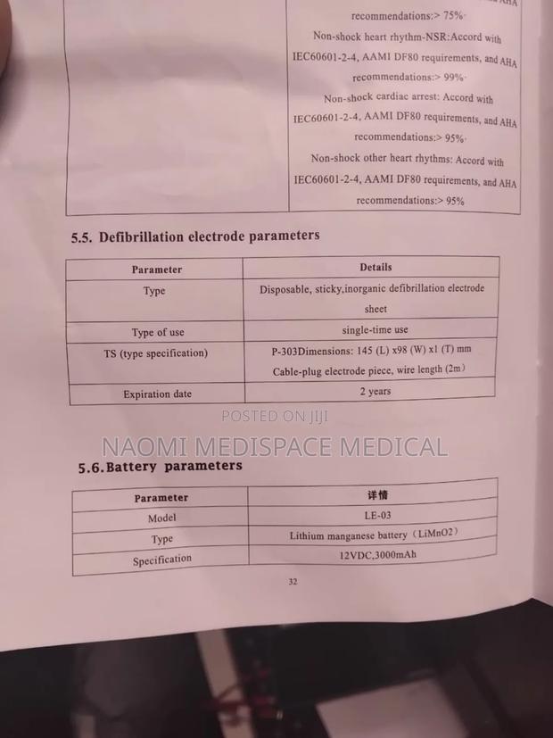 Portable Aed Defibrillator Machine(Automated External Defibrillator) - thumbnail 7