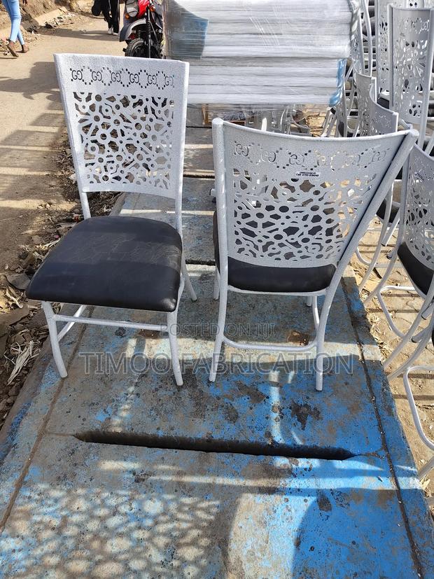 Restaurants Chairs Design Backrest Sheet, Black and White - thumbnail 3