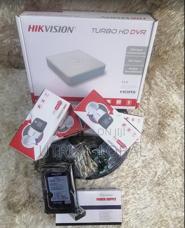 4 Channel Hikvision Complete Kit Colored With Audio