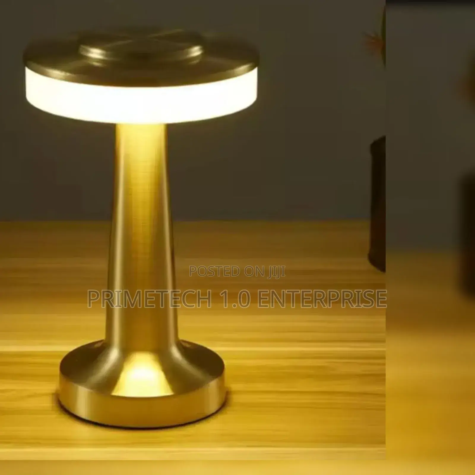 Gold Dumbell Table Lamp