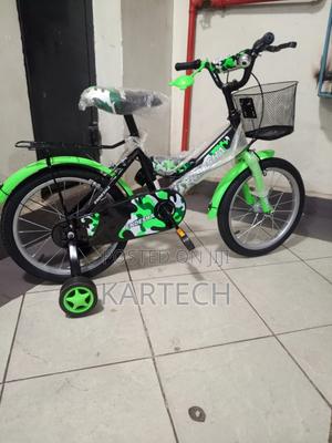 Endesha Kids Bicycle (Green/Black Camouflage Design) Size 20 - main view