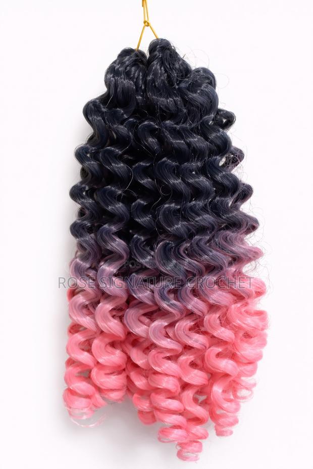 Wand Curl Crochet 8 Inch - Pink Ombre Crochet Hair Kenya