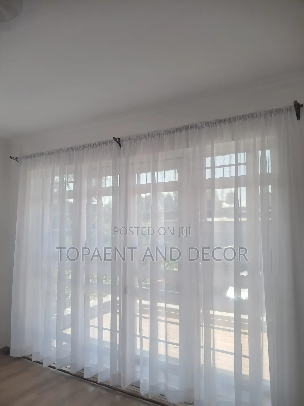 Stunning Pure White Daytime Privacy Window Sheers