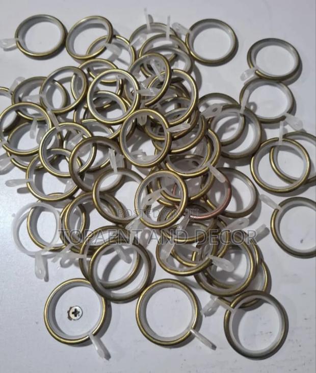 Attractive Rounded Curtain Rod Rings - main view