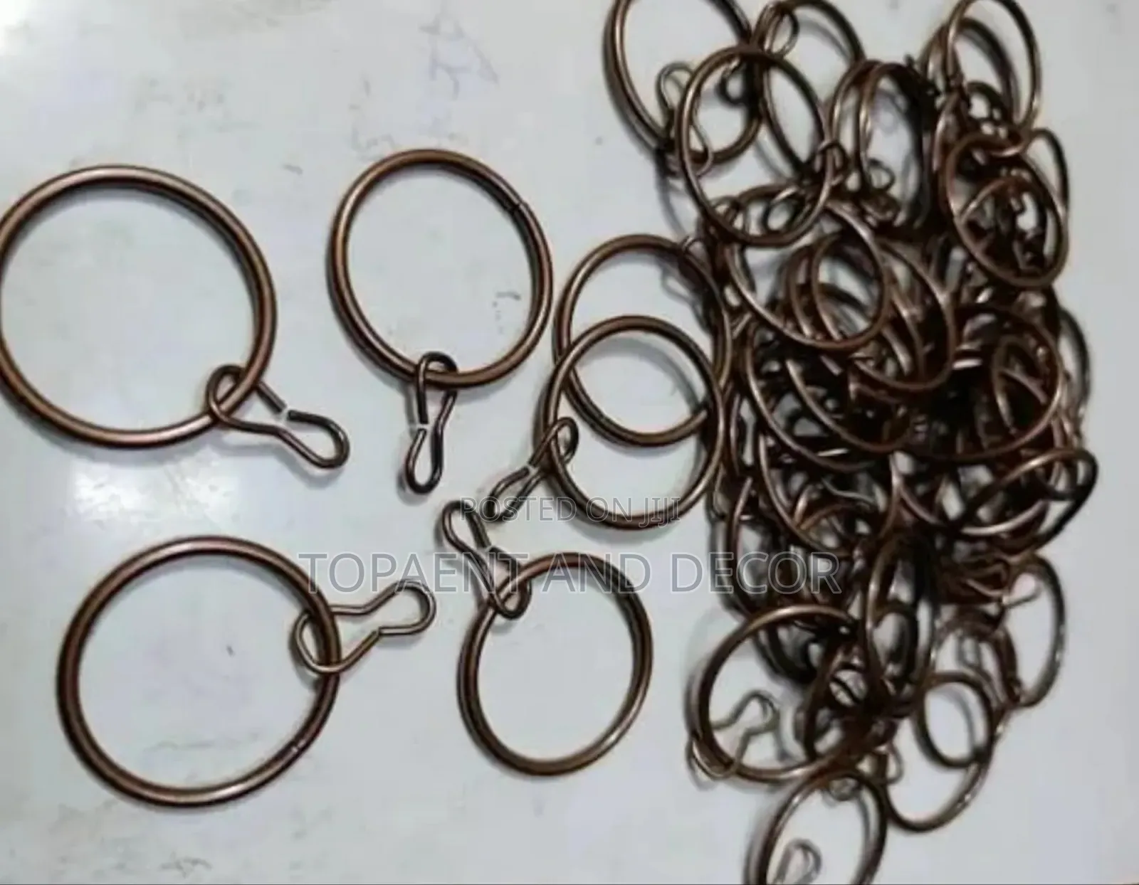 Non Rust Black Curtain Rods Rings