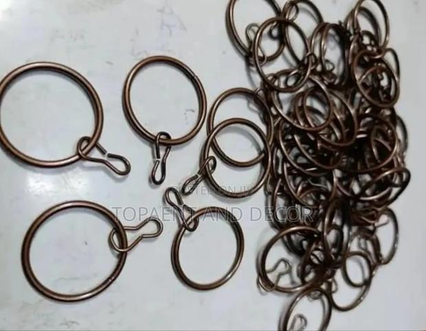 Non Rust Black Curtain Rods Rings - main view