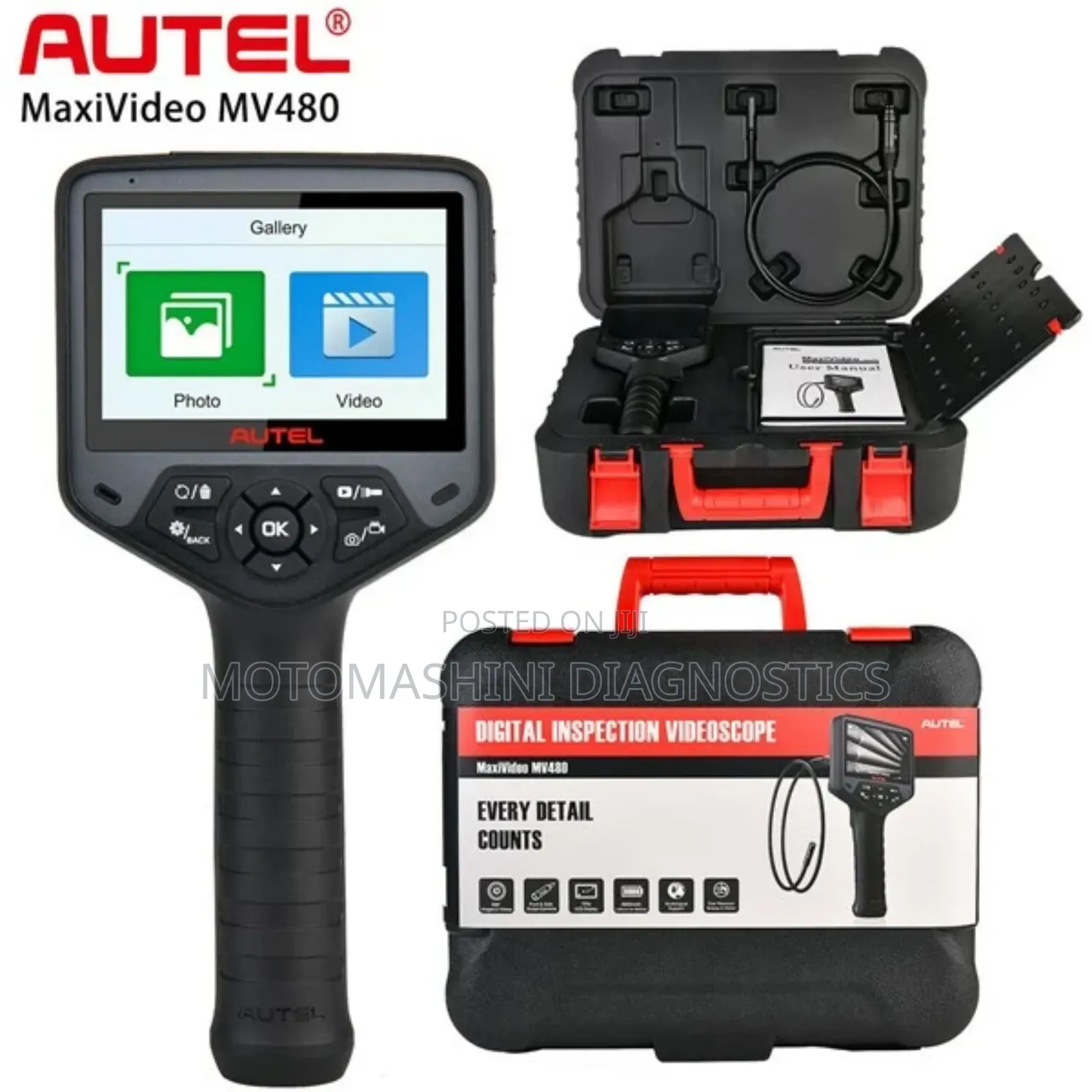 Autel Maxivideo Mv480 Digital Inspection Borescope Endoscope Camera